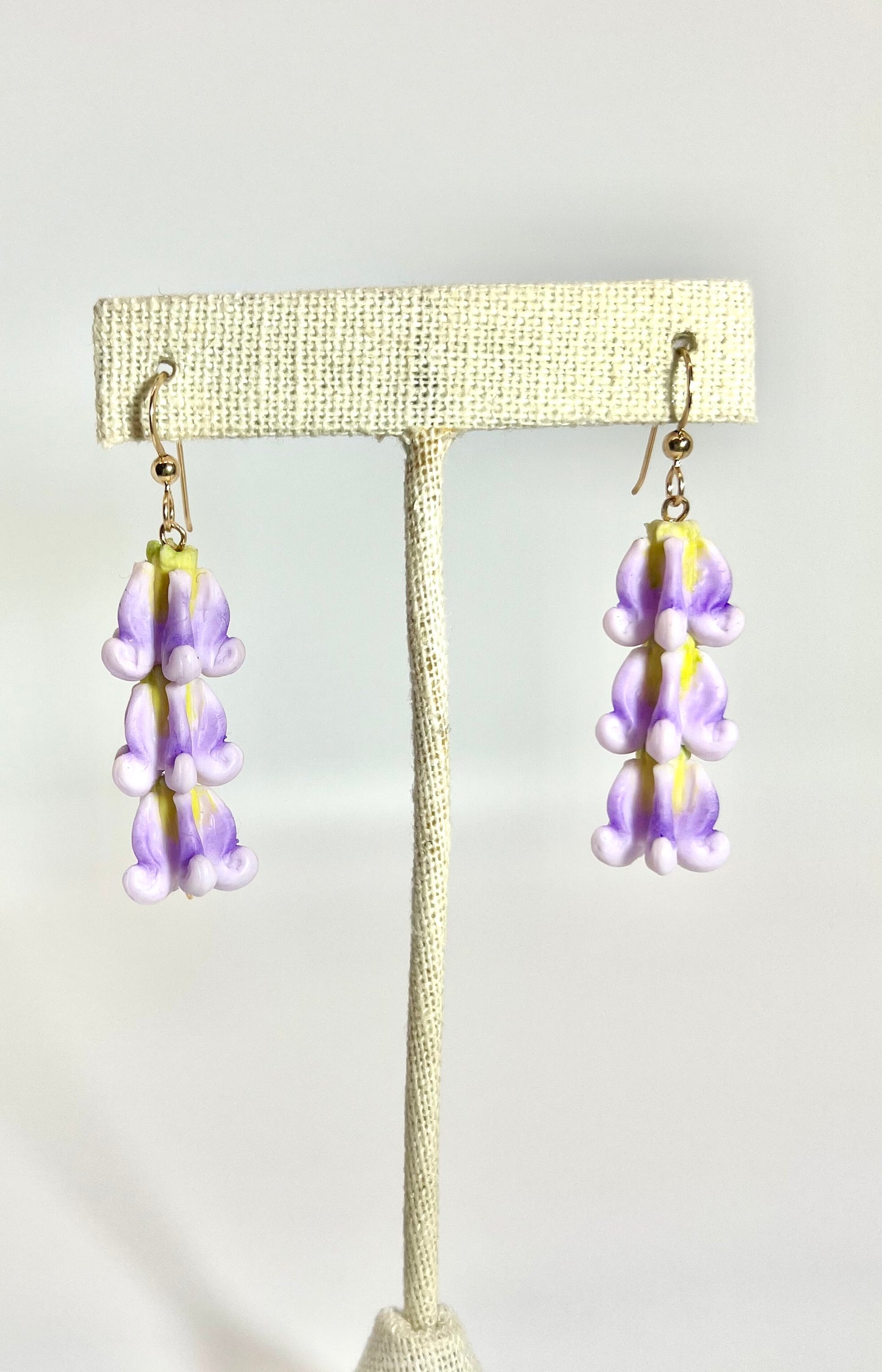 Clay Flower Stacked Earring’s - 14k GF