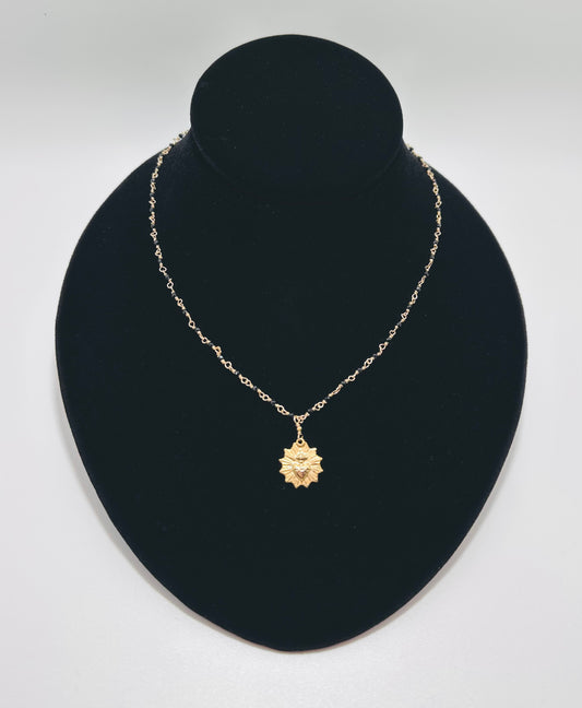 Heart On Fire Necklace - 14k GF