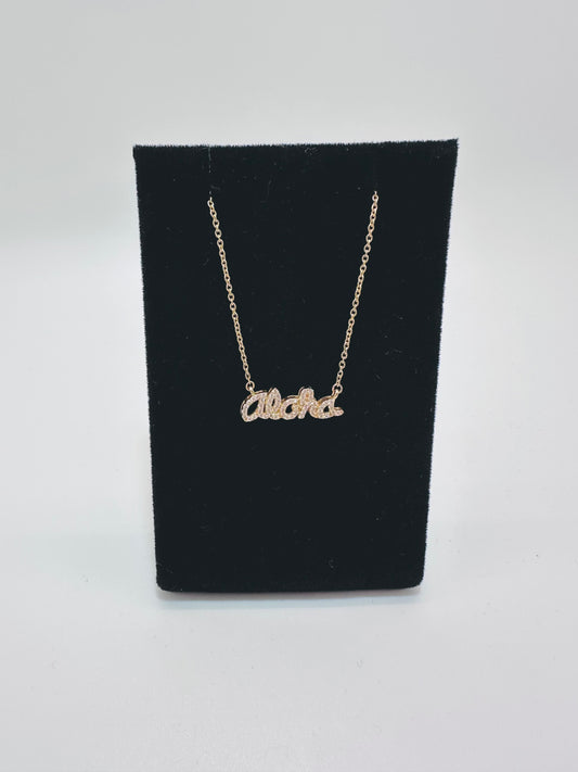 Diamond Aloha Necklace