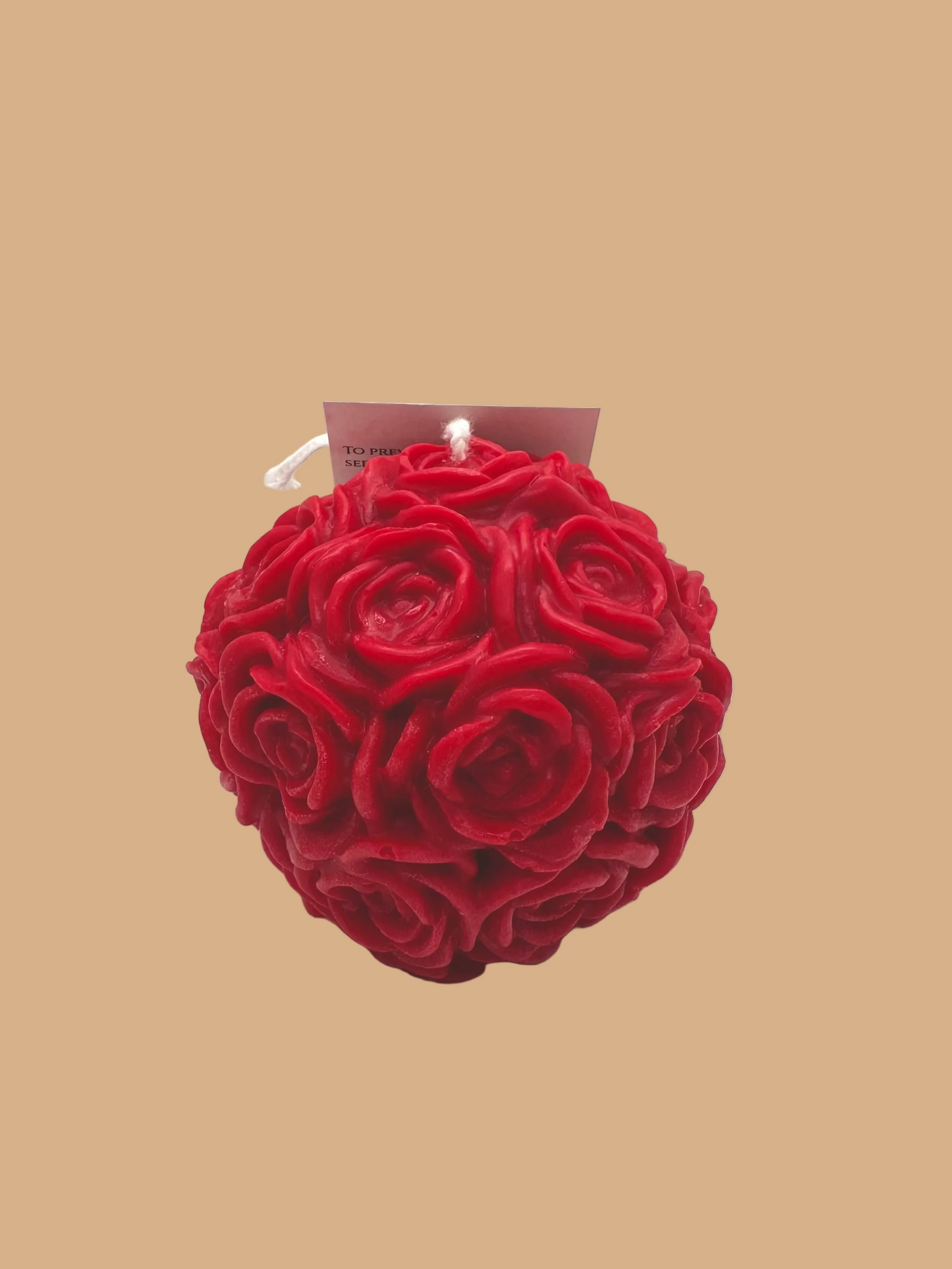 Rose Ball Candle - Handmade
