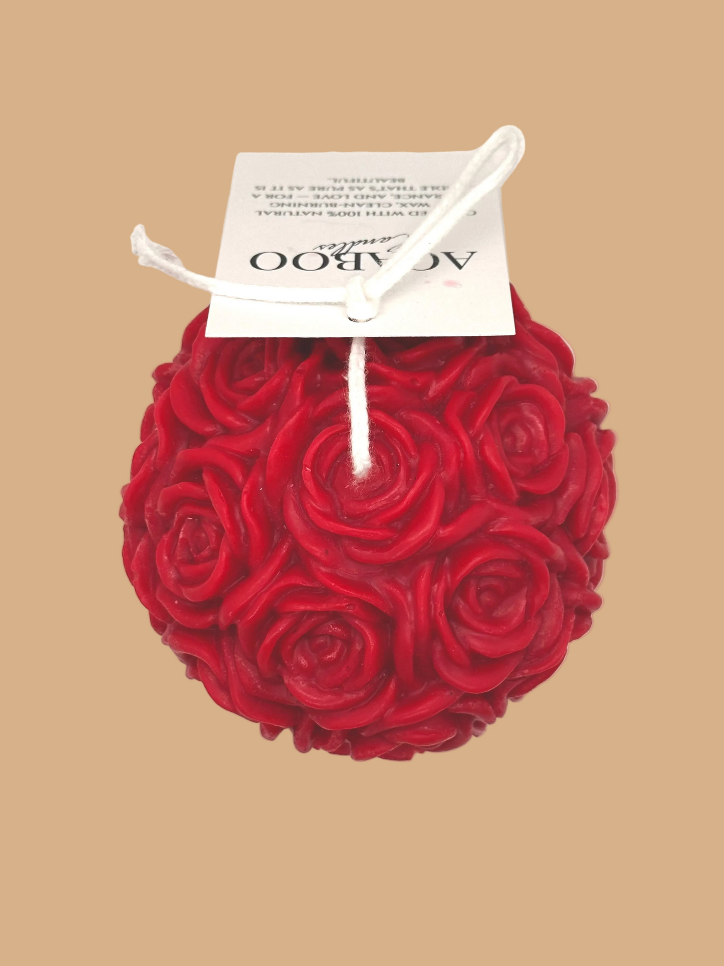 Rose Ball Candle - Handmade