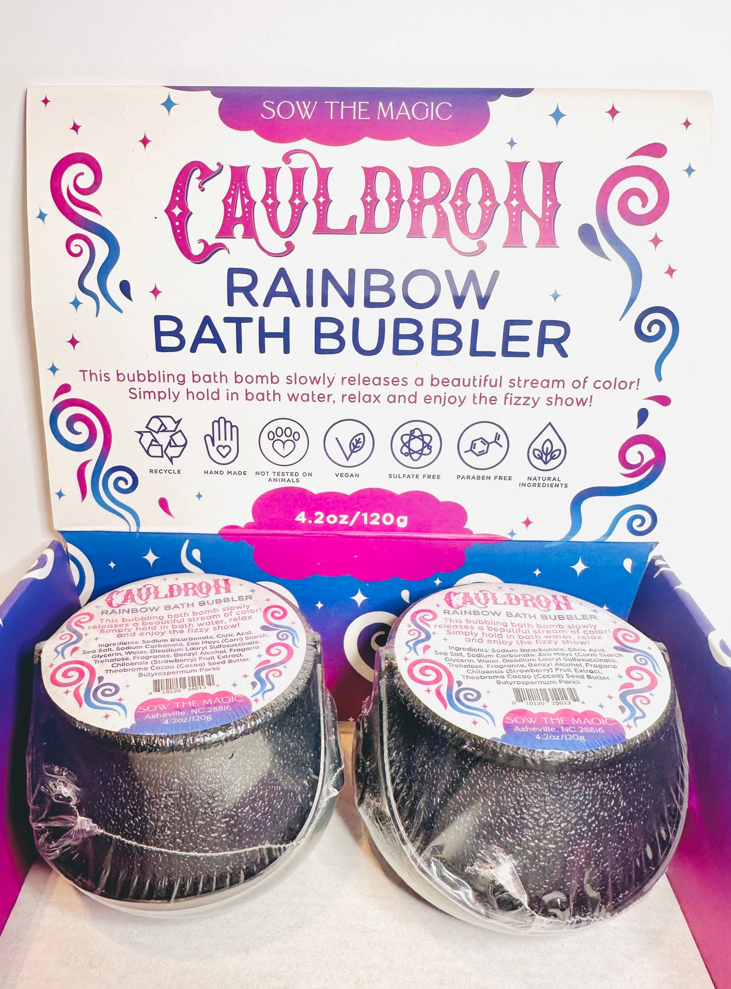 Cauldron Rainbow Bath Bubbler