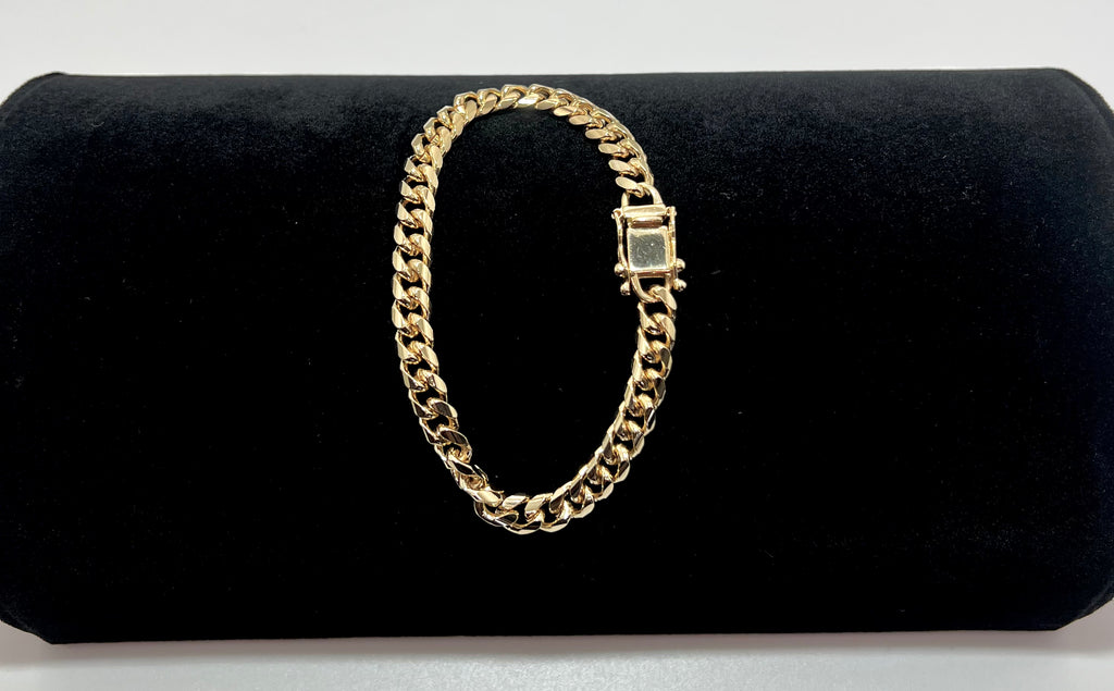 Chunky Cuban w/ Box Lock Clasp Bracelet
