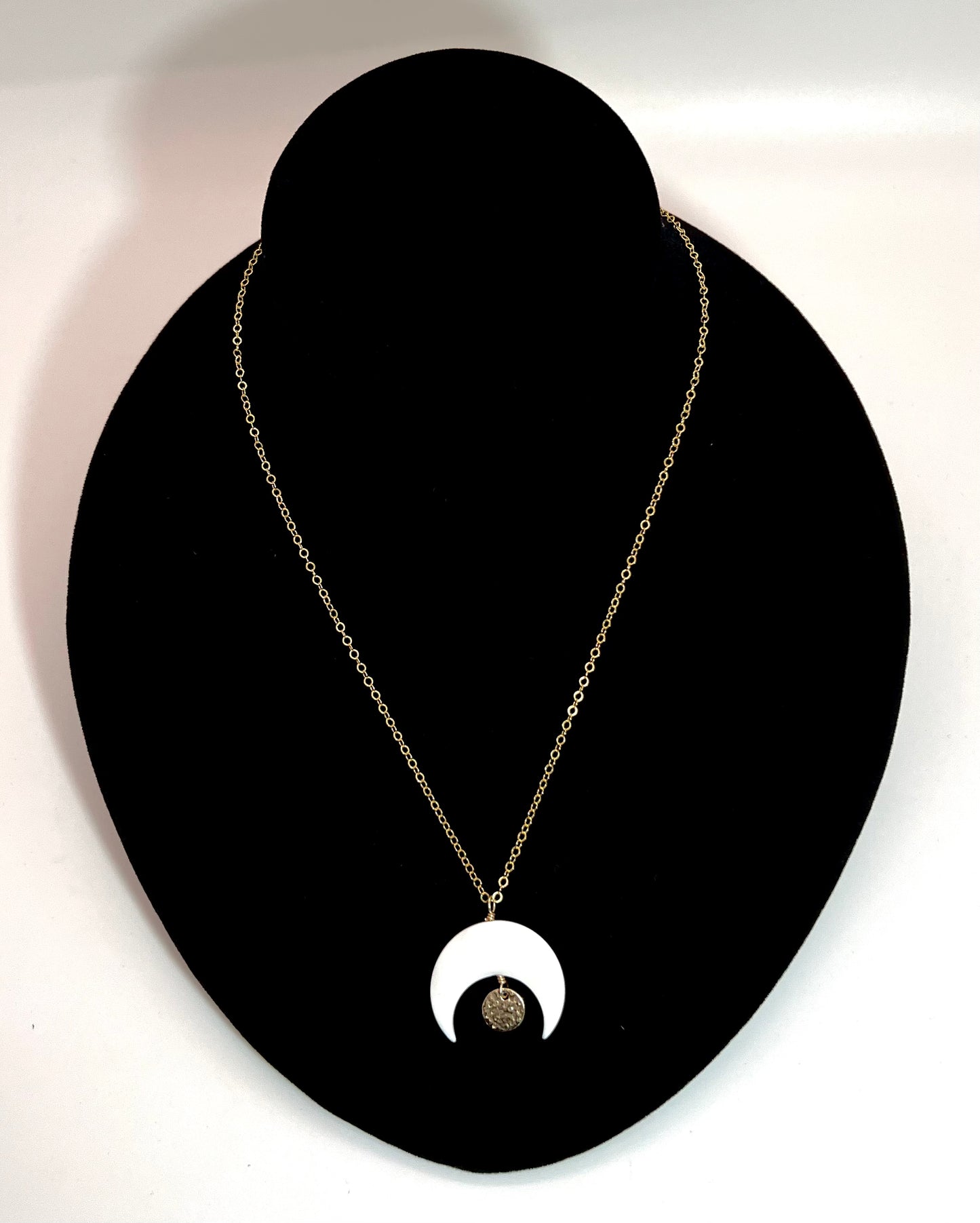 Mother of Pearl Crescent Necklace