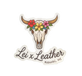 Skull w/ Lei - Logo Sticker