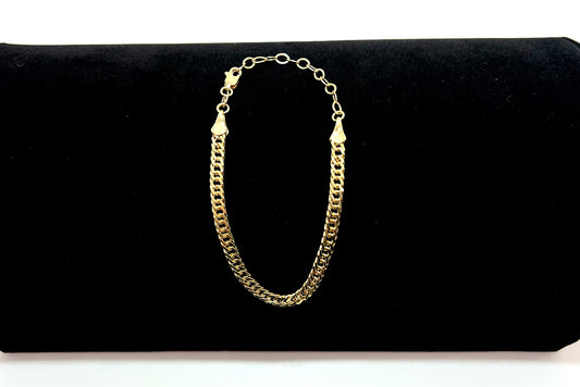 4mm Double Curb Chain Bracelet
