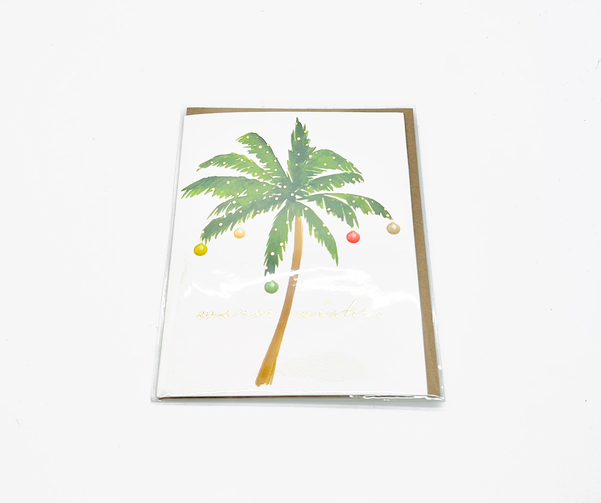 Warm Wishes, Christmas Palm Tree Card
