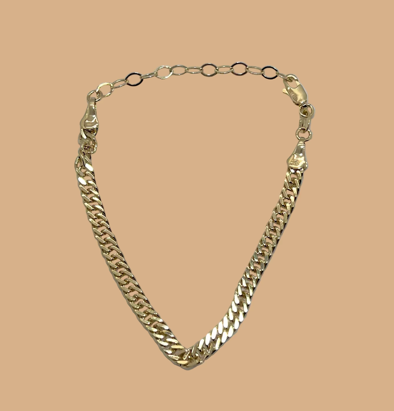 4mm Double Curb Chain Bracelet