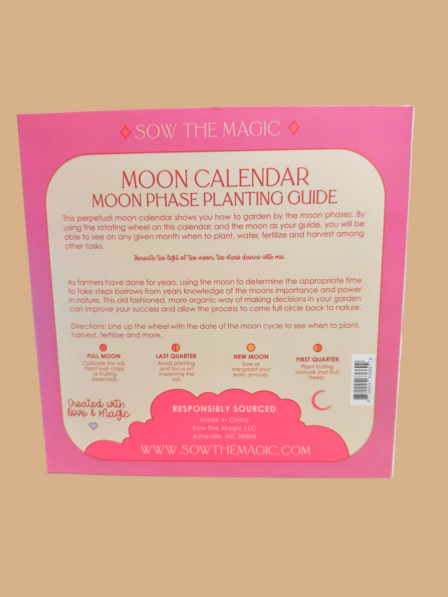 Moon Calendar Spinner Planting Guide