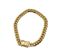 Chunky Cuban w/ Box Lock Clasp Bracelet