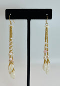 Opal & Cowrie Dangle Earring