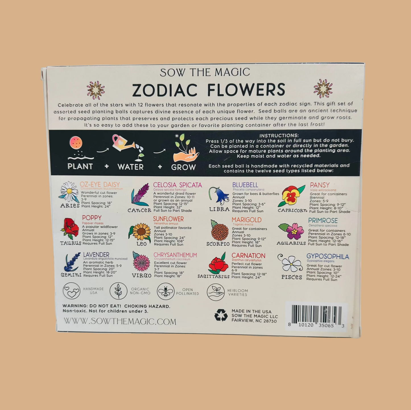 Zodiac Box - Flower Seed Balls