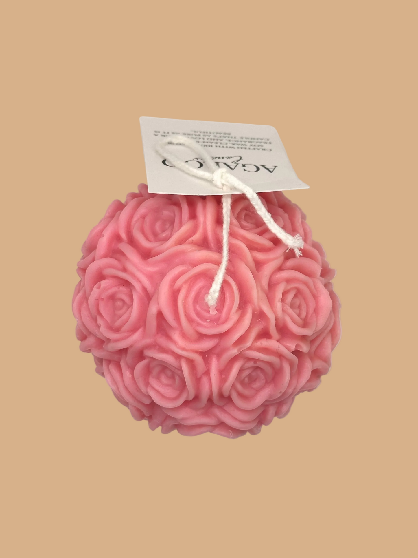 Rose Ball Candle - Handmade