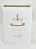 Cheers to the Parents B-Day Card