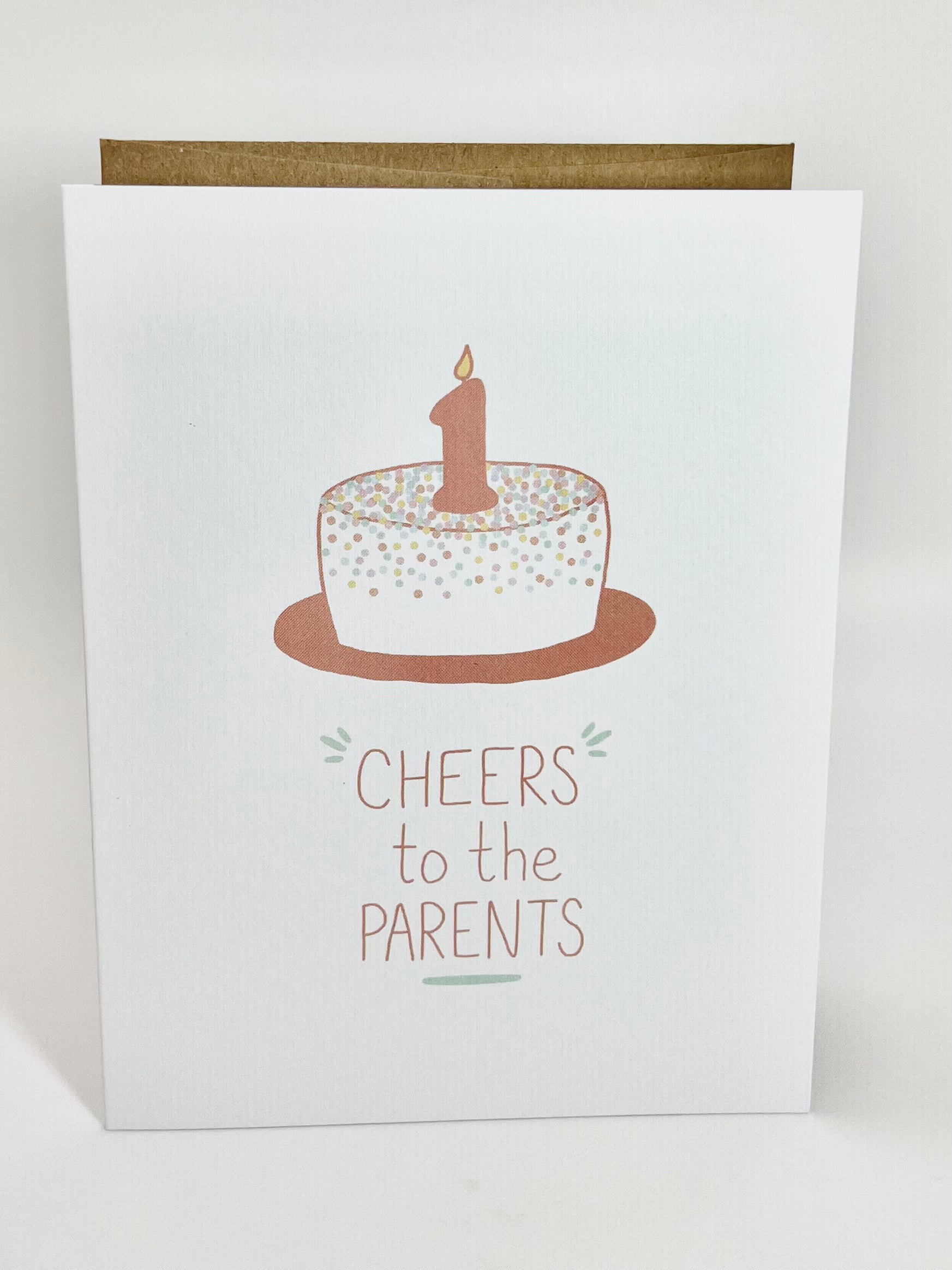 Cheers to the Parents B-Day Card