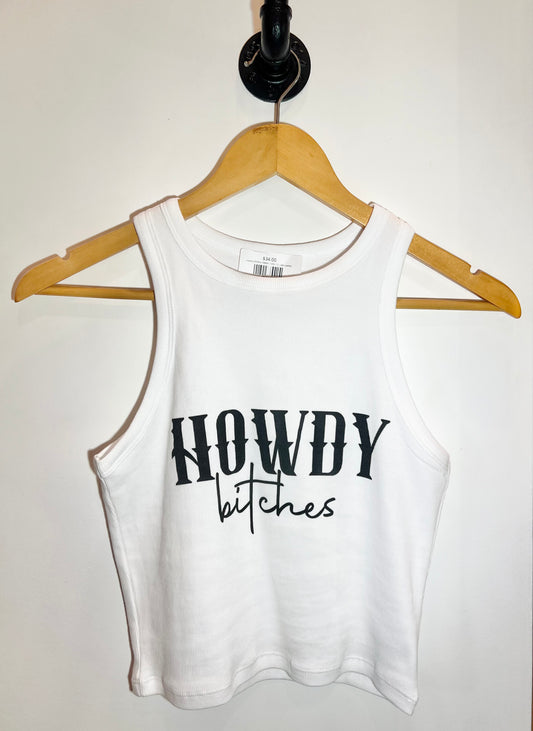 Howdy Bitches Ribbed Tank