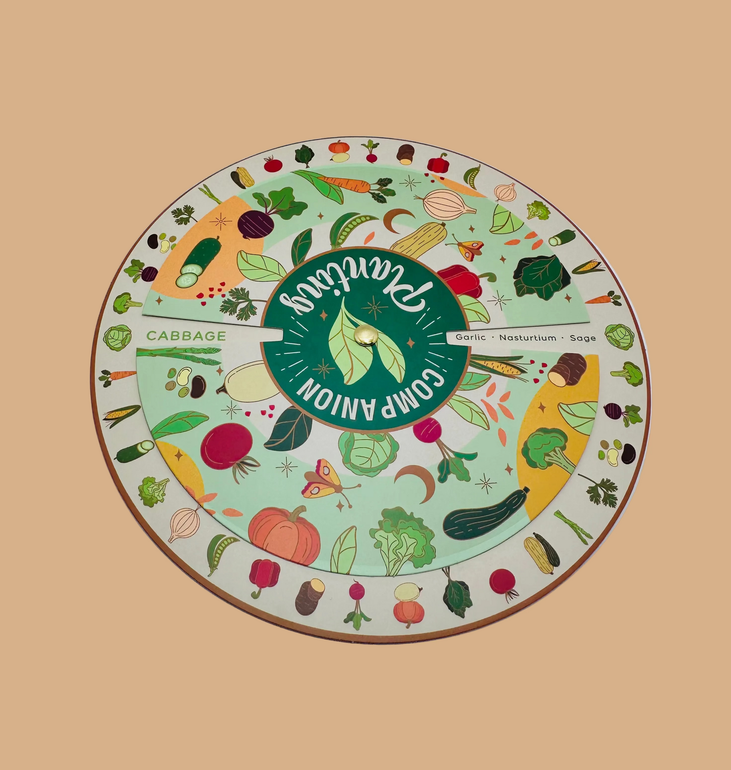Companion Planting Spin Wheel