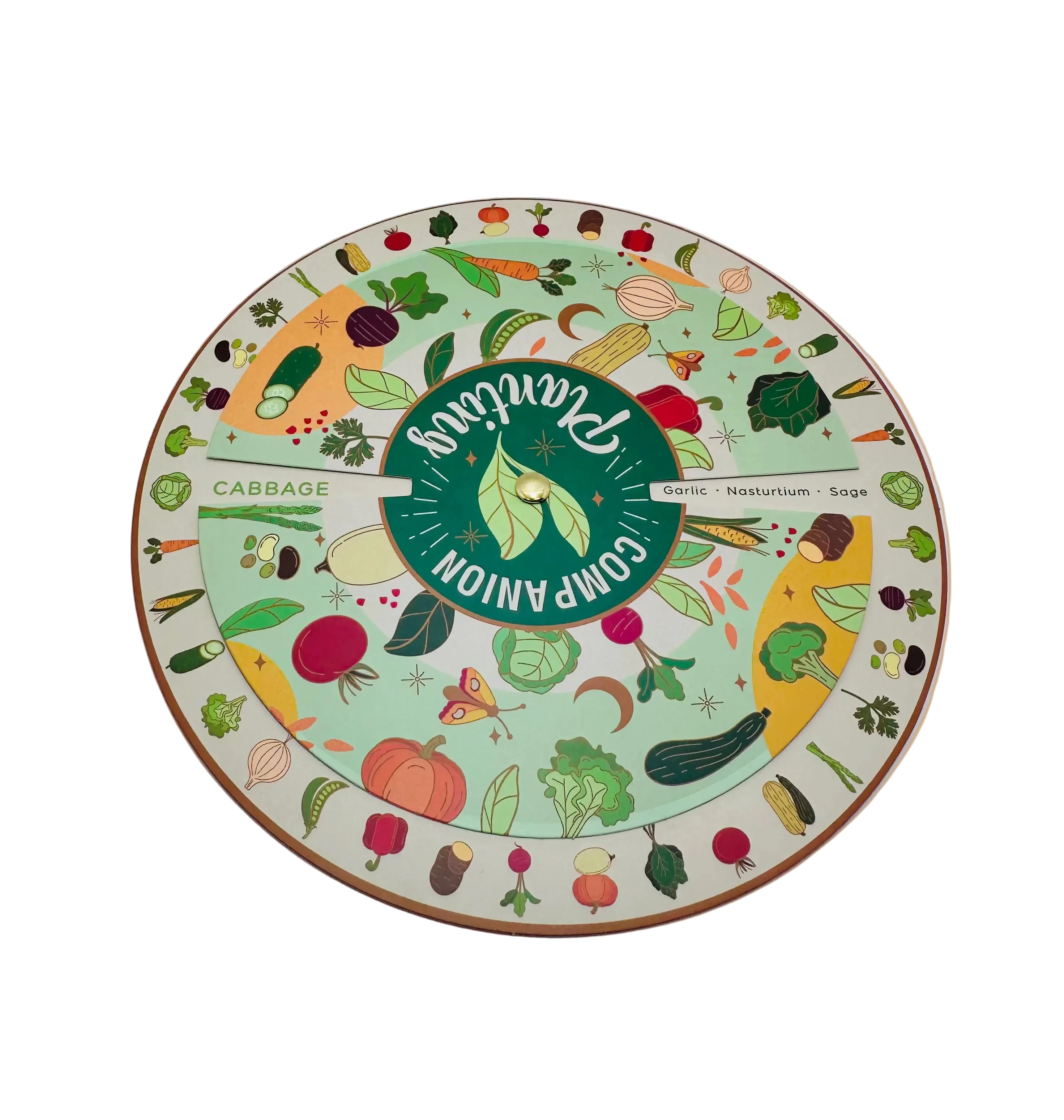 Companion Planting Spin Wheel