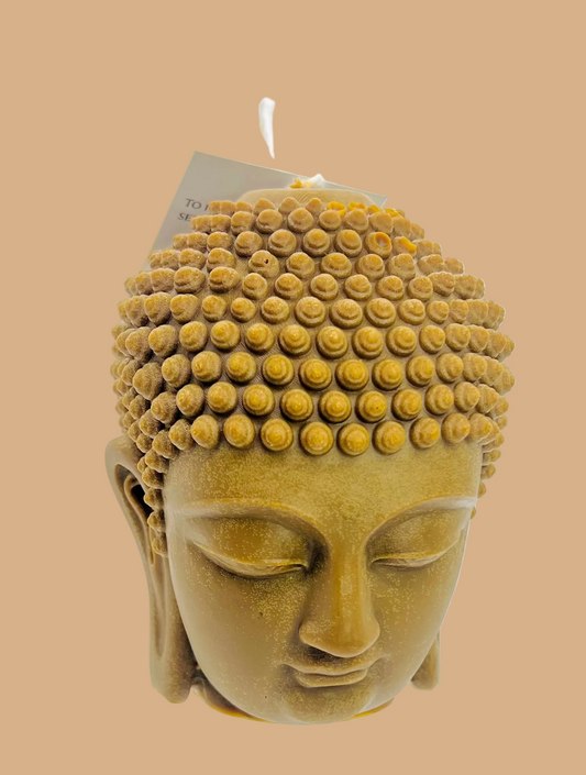 Buddha Head Candle