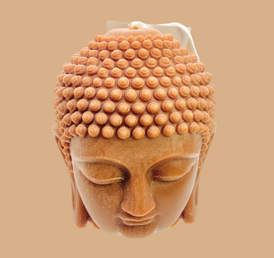 Buddha Head Candle