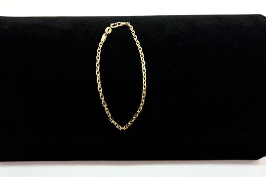 Diamond Cut Anchor Link Bracelet