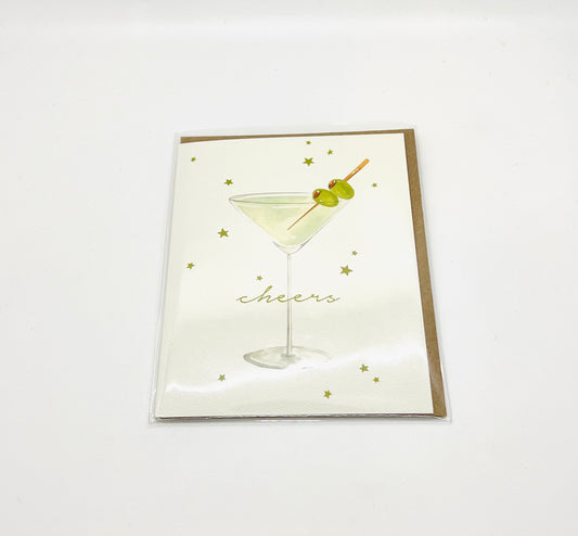 Cheers Martini - Card