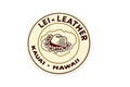 Kauai outline w/Hat & Lei - Round Logo Sticker