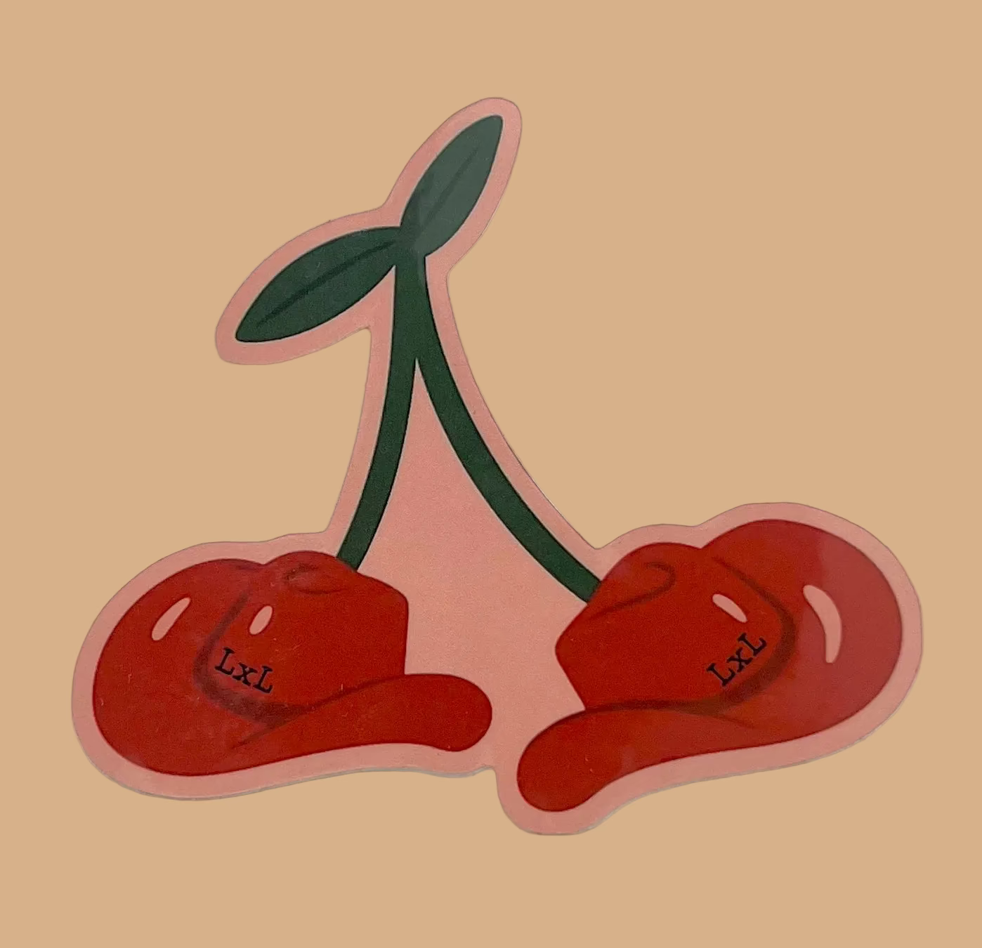 Cherry Hat LxL Sticker