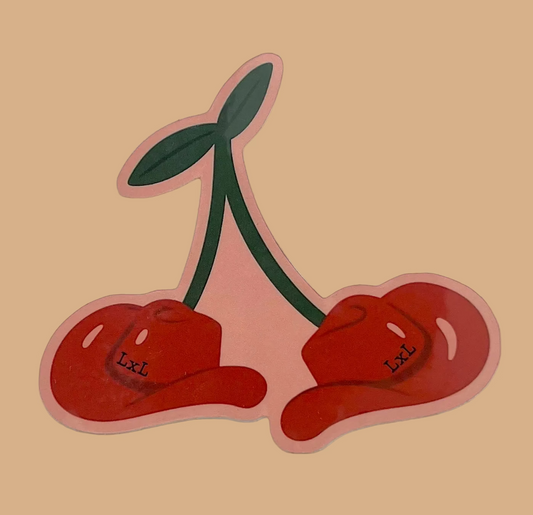 Cherry Hat LxL Sticker