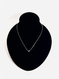 Diamond Solitaire White Necklace