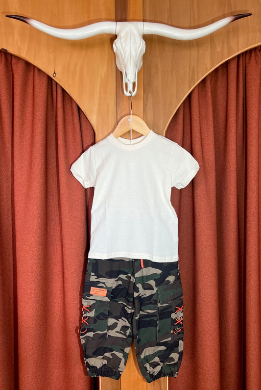 Kids Camo Cargo Pants