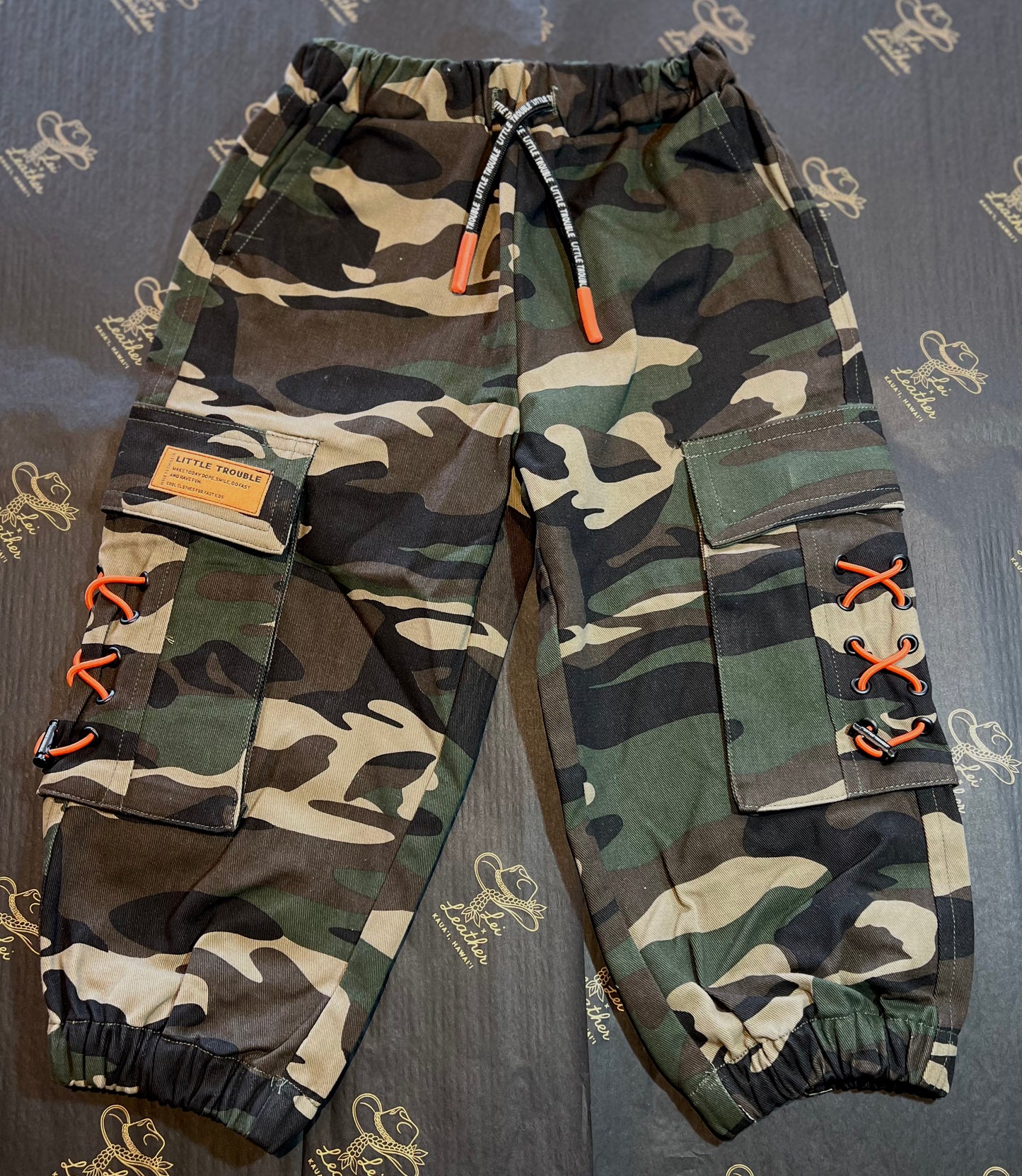 Kids Camo Cargo Pants